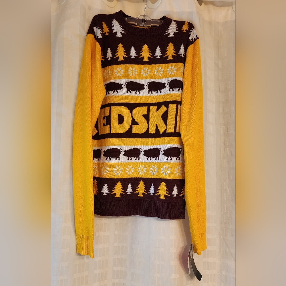 FOCO Men's Redskins Ugly Sweater M NWT